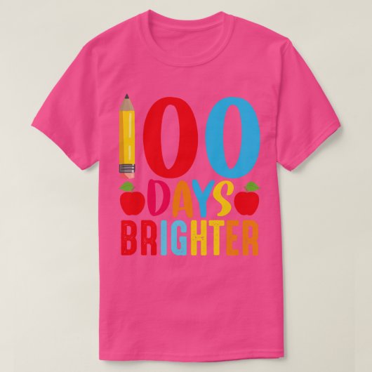 100日明るい幸せ100日プレク100日 Tシャツ (デザイン正面)