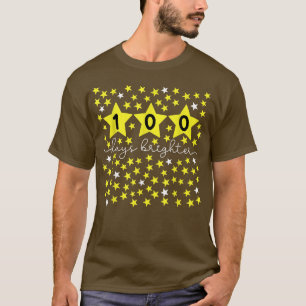 100日明るい星100日スクールコスム Tシャツ