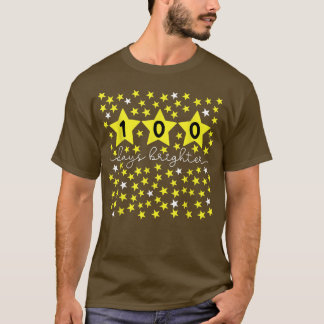 100日明るい星100日スクールコスム Tシャツ
