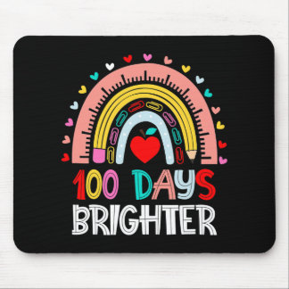 100日明るい虹100th Day of School Teac マウスパッド