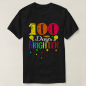 100日明るい100日の学校の星 Tシャツ (デザイン正面)