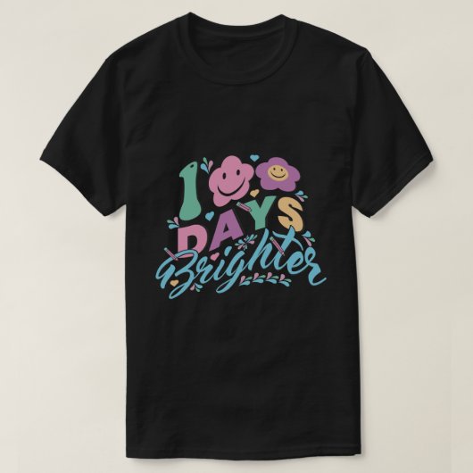 100日明るい100日ロード Tシャツ (デザイン正面)