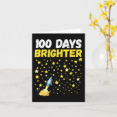 100日明るい100日目のスクールスターズのロケット カード (黄色い花)