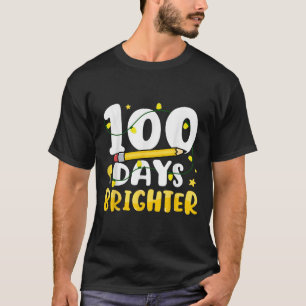 100日明るい100日目の学校100日 Tシャツ