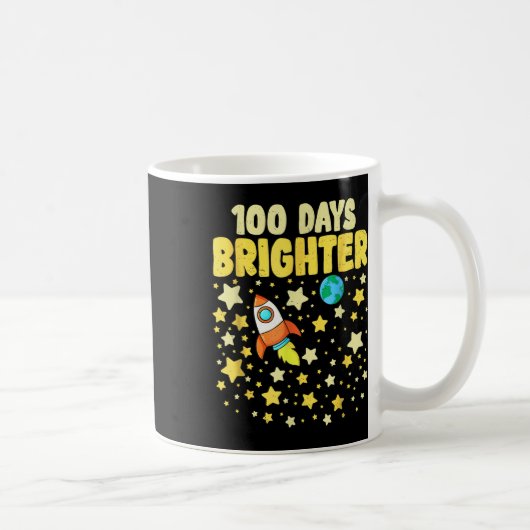 100日明るい100日目の宇宙飛行士 コーヒーマグカップ (右)