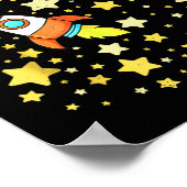 100日明るい100日目の宇宙飛行士 ポスター (角)