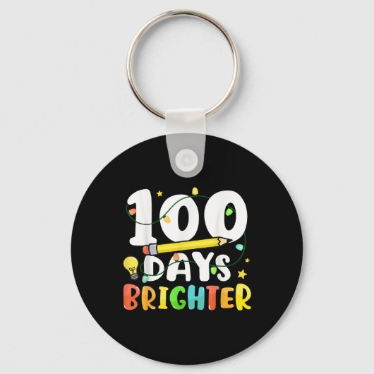100日明るい100日目 キーホルダー (正面)