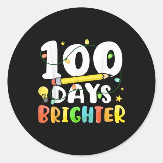 100日明るい100日目 ラウンドシール (正面)