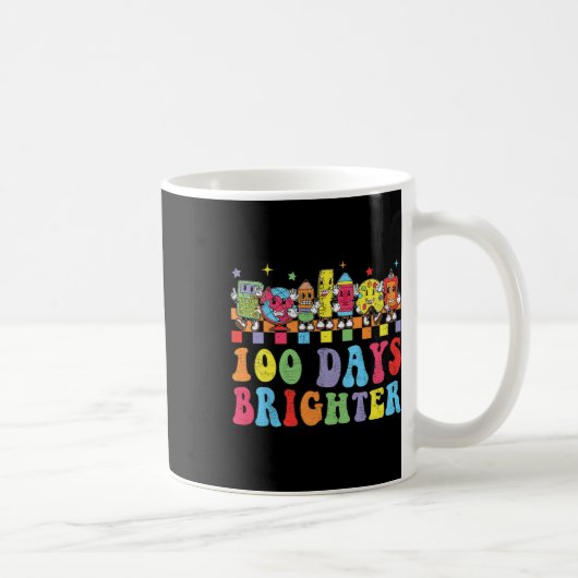 100日明るいGroovy先生レトロ100日/ コーヒーマグカップ (右)