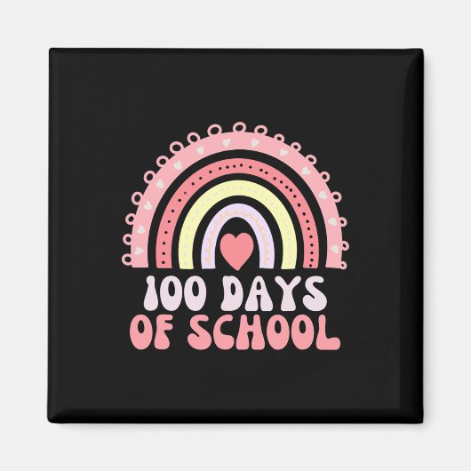 100日校虹100日目100 マグネット (正面)