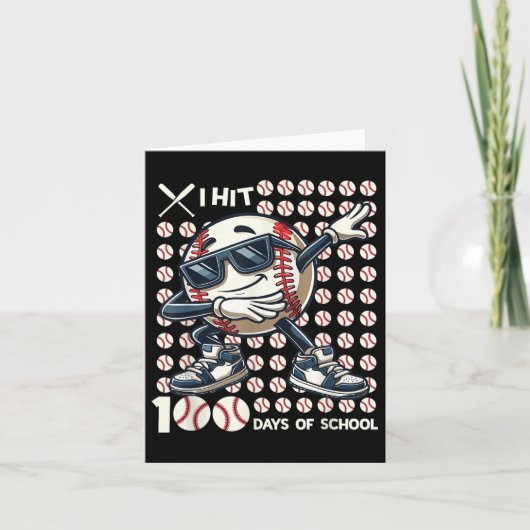 100日校野球こうもり100日目 カード (正面)