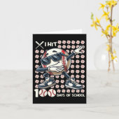 100日校野球こうもり100日目 カード (黄色い花)