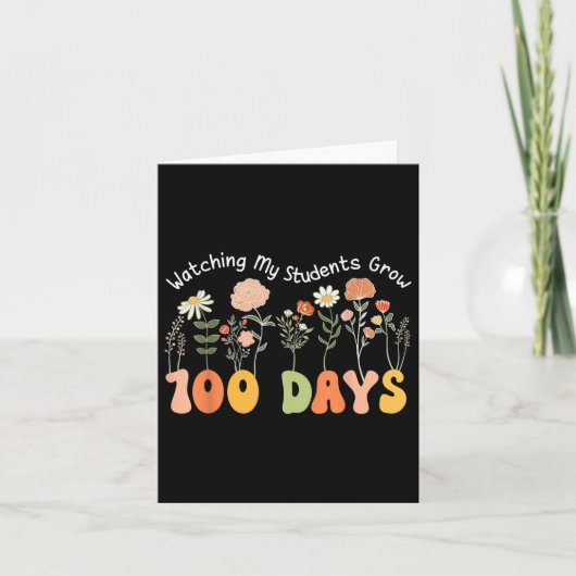 100日栽培Boho花先生100日目 カード (正面)