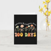 100日栽培Boho花先生100日目 カード (黄色い花)
