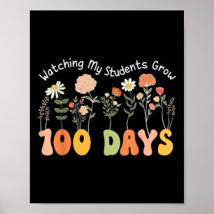 100日栽培Boho花先生100日目 ポスター