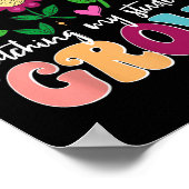 100日栽培Boho花先生100日目 ポスター (角)