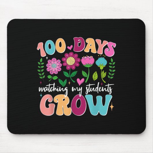 100日栽培Boho花先生100日目 マウスパッド (正面)