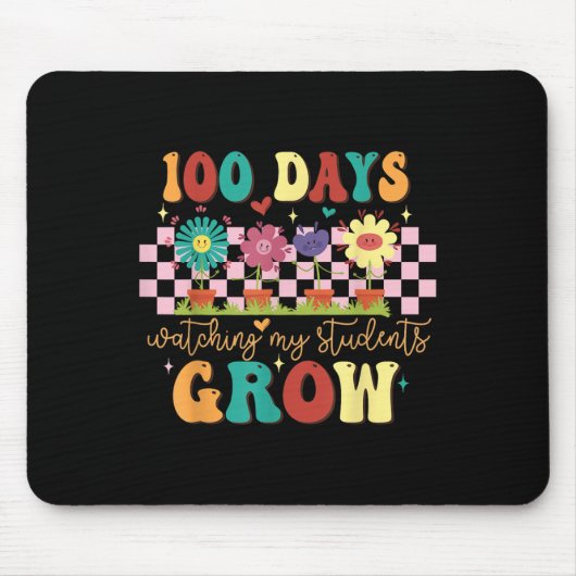 100日栽培Boho花先生100日目 マウスパッド (正面)