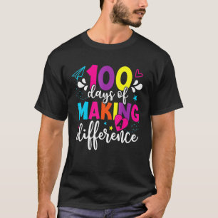 100日異校作り先生気 Tシャツ