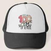100日登校お祝いギフトハット キャップ (正面)