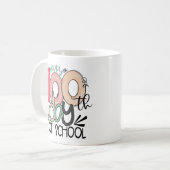 100日登校お祝いギフト コーヒーマグカップ (正面左)