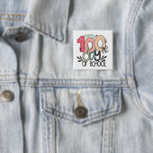 100日登校お祝いボタン/ピンバッジ 缶バッジ (インサイチュ)