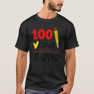 100日目に備えて 100日目の学校の先生のスタッド Tシャツ