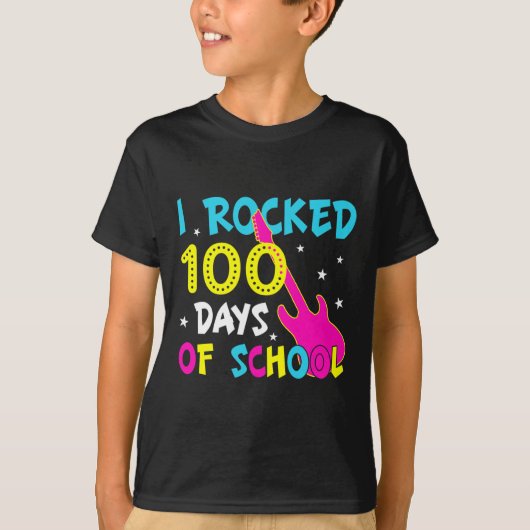 100日目のギター日100人をロック Tシャツ (正面)