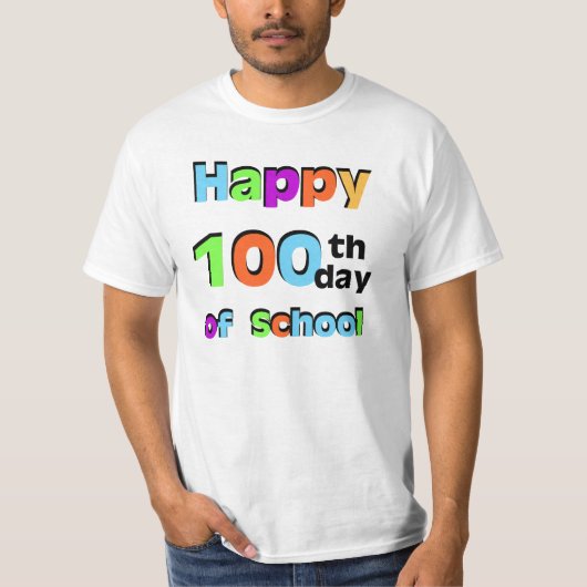 100日目のハッピースクール Tシャツ (正面)