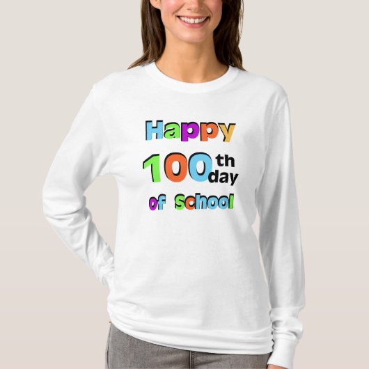 100日目のハッピースクール Tシャツ (正面)