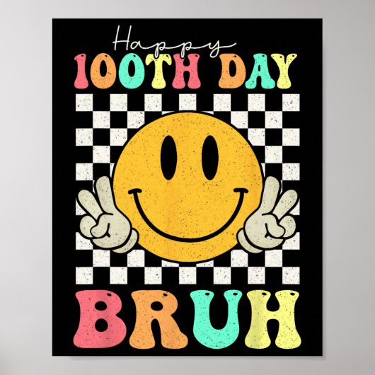100日目のブラスマイル顔100学校の少年の日 ポスター (正面)