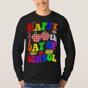 100日目の先生学生少年のための幸せ Tシャツ