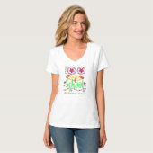 100日目の学校おめでとう かわいいデザイン Tシャツ (正面フル)