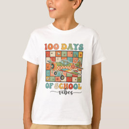 100日目の学校おめでとう ヴァイブス Tシャツ
