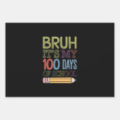 100日目の学校おもしろ100日目 ラッピングペーパーシート (正面)