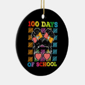 100日目の学校お団子ヘアの先生 セラミックオーナメント (右)