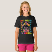 100日目の学校お団子ヘアの先生 Tシャツ (正面フル)