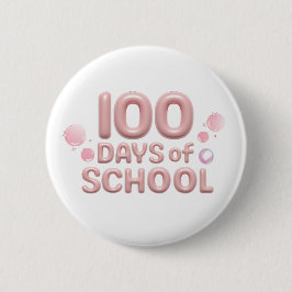 100日目の学校お祝いボタン 缶バッジ