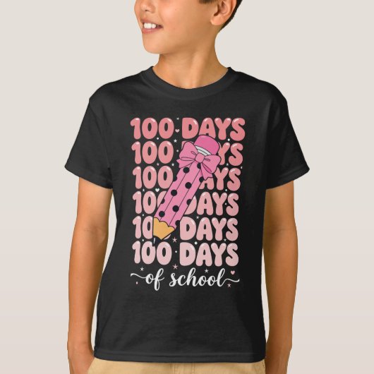 100日目の学校お祝い Tシャツ (正面)