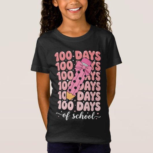 100日目の学校お祝い Tシャツ (正面)
