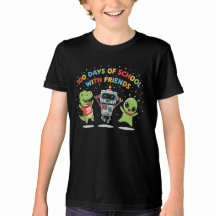100日目の学校と友達 Tシャツ | かわいい