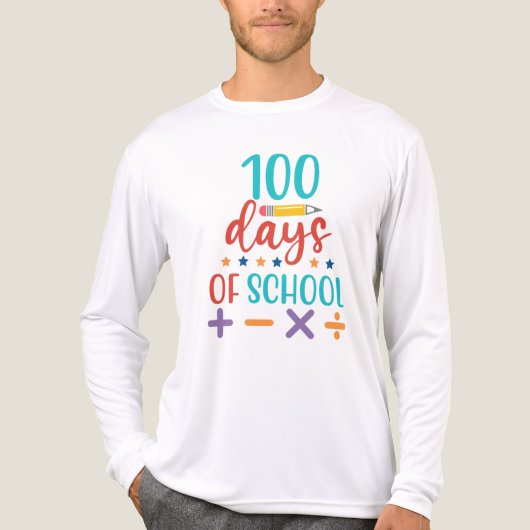 100日目の学校のお祝い トライブレンドTシャツ (正面)