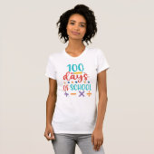 100日目の学校のお祝い Tシャツ (正面フル)