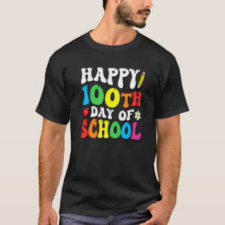 100日目の学校の先生と生徒のためのお祝い Tシャツ