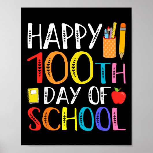 100日目の学校の先生と生徒 ポスター (正面)