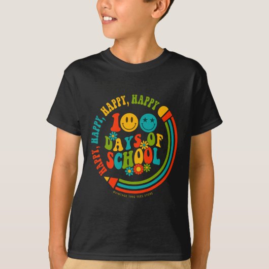 100日目の学校の先生はSchに戻る Tシャツ (正面)