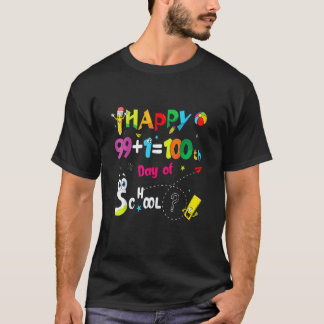100日目の学校の先生またはハッピー100日目 Tシャツ