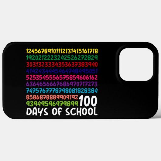 100日目の学校の先生キッズ 数学の数字 Case-Mate iPhoneケース (裏面 (横))