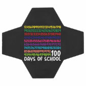 100日目の学校の先生キッズ 算数 数字 サッカーボール (フラット)