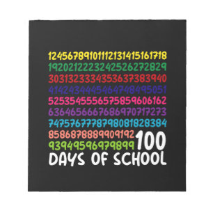 100日目の学校の先生キッズ 算数 数字 ノートパッド